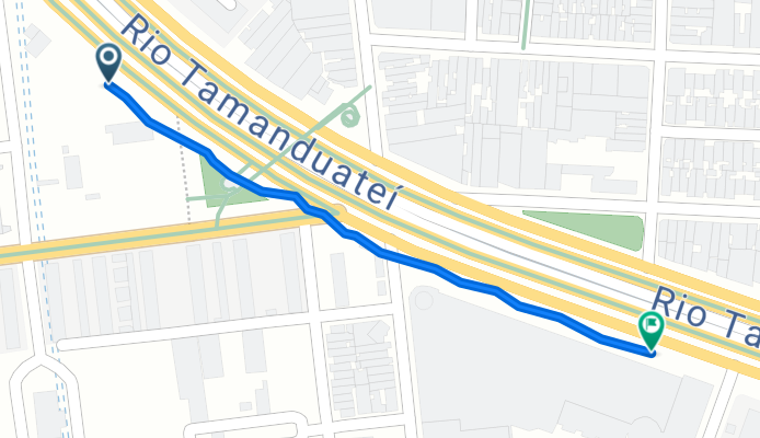 Rota desde Avenida do Estado