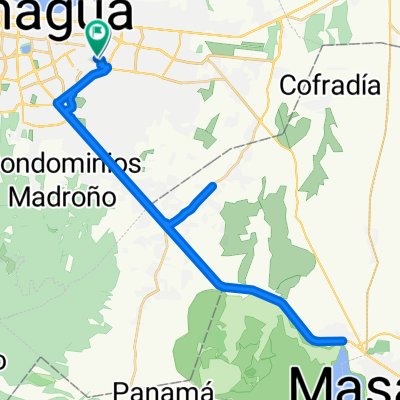 Ruta desde de la clínica don bosco Managua c arriba 1/2 c al lago