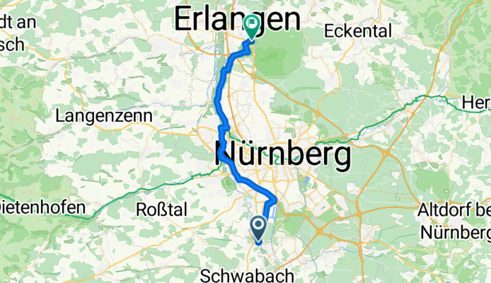 Von Schwabach bis Erlangen