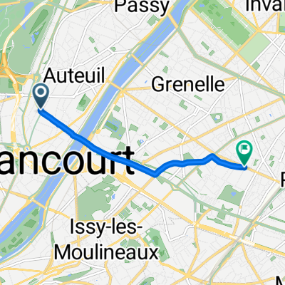 Rue du Général Delestraint, Paris à Rue de Vouillé, Paris