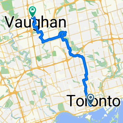 Richmond St W, Toronto to Edgeley Blvd, Vaughan