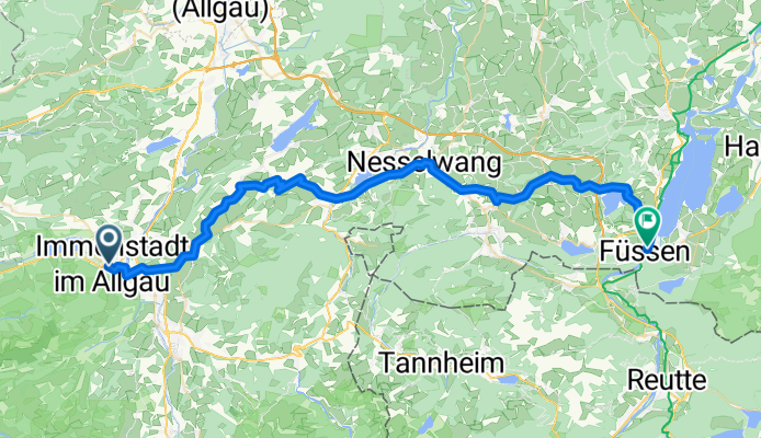 Route nach Füssen