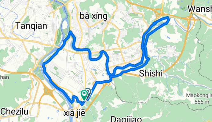 Zhongxing Rd Sec 1, Xindian District to Zhongxing Rd Sec 1, Xindian District