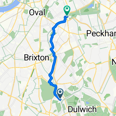 Rosendale Road, London to Addington Square, London