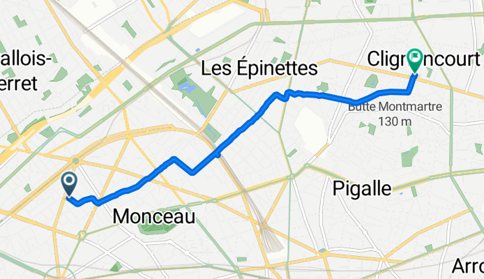 Avenue Niel, Paris à Square Maurice Kriegel-Valrimont, Paris