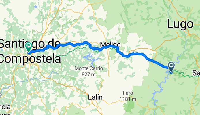 Portomarín - Santiago de Compostela