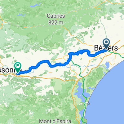 Espace Pierre Brousse nach Route de Marseillette