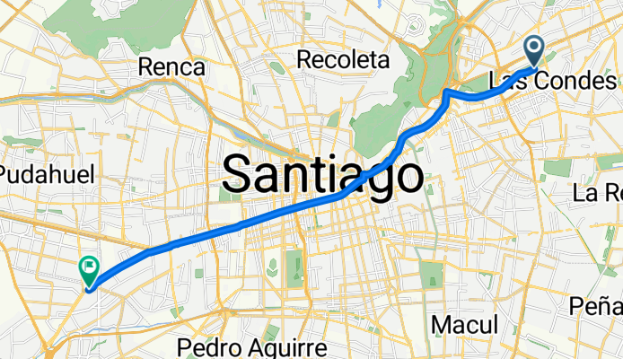 Rosario Norte, Las Condes a Los Ducados, Maipú