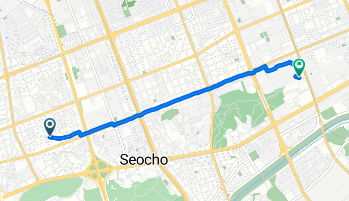 서초동, 서울특별시 to 도곡동, 서울특별시