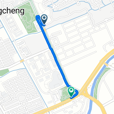 Huting North Road No.88 A3 Jiuli Workshop, Shanghai에서 Husong Highway Side Road, Shanghai까지