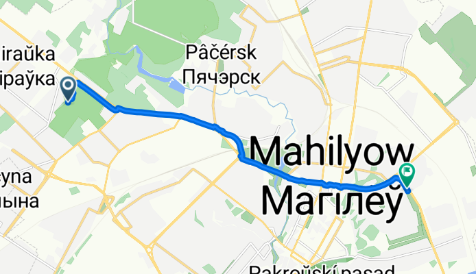 1-й Еловый переулок, Могилев до улица Королёва, Могилев