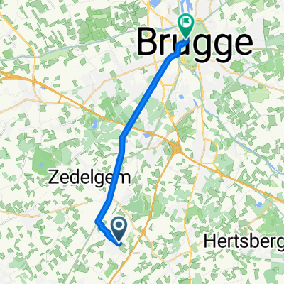 Frederik Moddestraat, Zedelgem naar Ezelstraat, Brugge