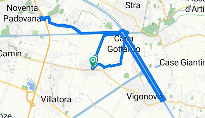 Da Via Padova a Via Toniolo 4/A