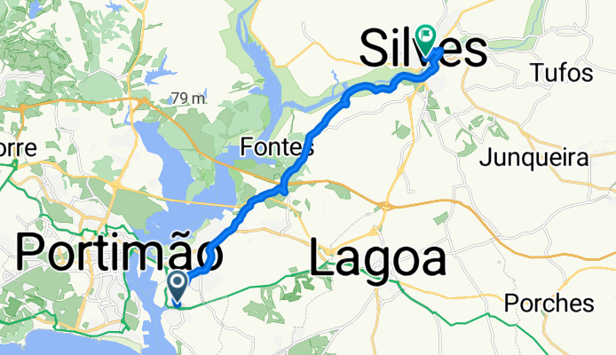 Ferragudo, Ferragudo to Rua Cinco de Outubro, Silves