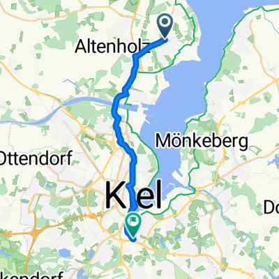 Route in Kiel
