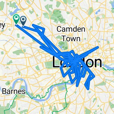 Sherrick Green Road, London to Oberman Road, London