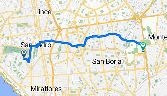 Bulevard Roosvelt, Lima to Lima