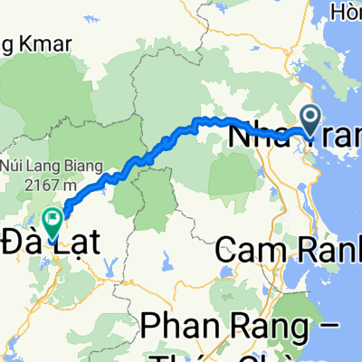 Le Thanh Ton, Nha Trang to Alley 2 Tran Nhan Tong, Da Lat