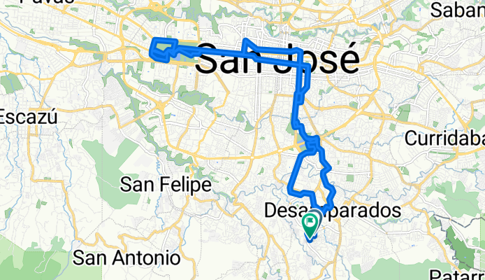 Calle Monseñor Sanabria, San Jose to Calle Monseñor Sanabria, San Jose