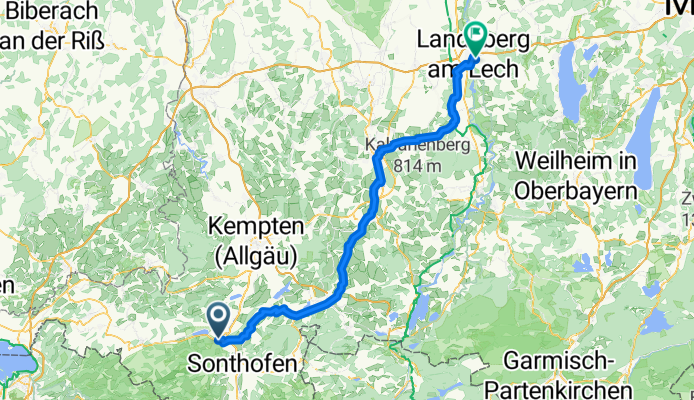 Immenstadt im Allgäu - Landsberg am Lech