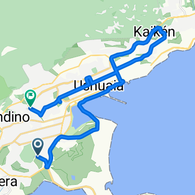 Teniente General Juan Domingo Perón Sur, Ushuaia a Marcos Zar, Ushuaia