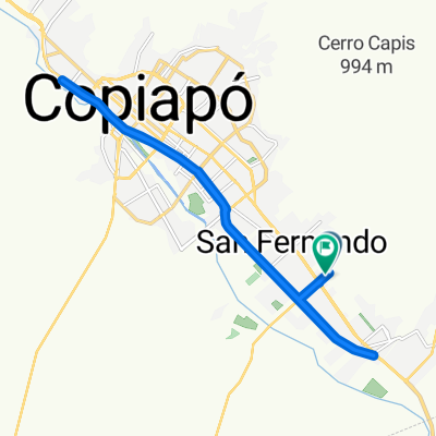 Ruta desde Copiapó