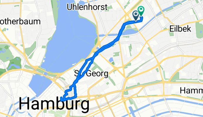 Finkenau, Hamburg nach Dorothea-Bernstein-Weg, Hamburg