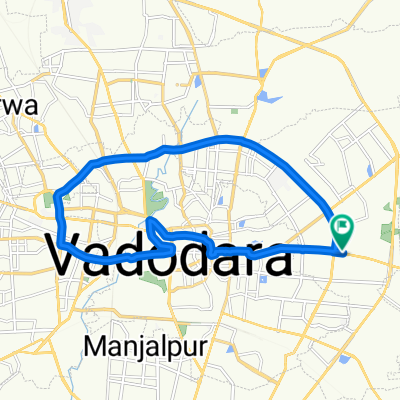 Waghodia Road, Vadodara to Waghodia Road, Vadodara
