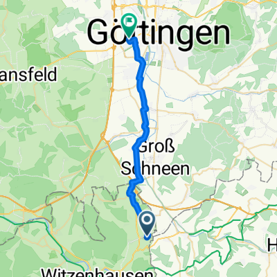 Eichenberg Bahnhof, Neu-Eichenberg nach Kasseler Landstraße 70, Göttingen