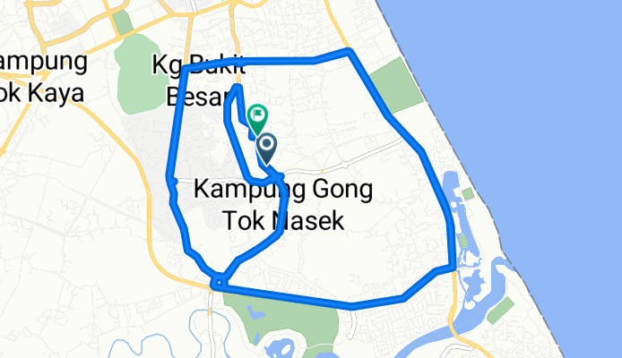 Jalan Gong Tok Nasek to Jalan Gong Tok Nasek