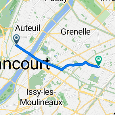 Rue du Général Delestraint, Paris à Rue de Vouillé, Paris