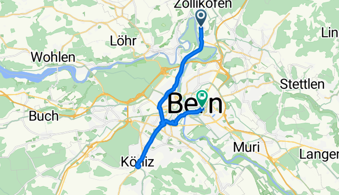 Aarestrasse to Mattenenge