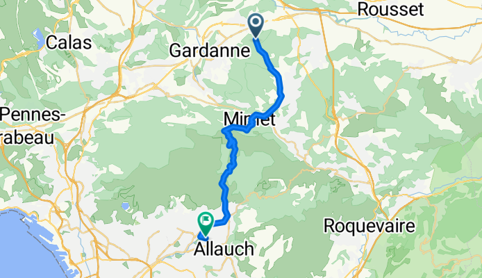 De Chemin de Meyreuil À Fuveau à Avenue Paul Sirvent