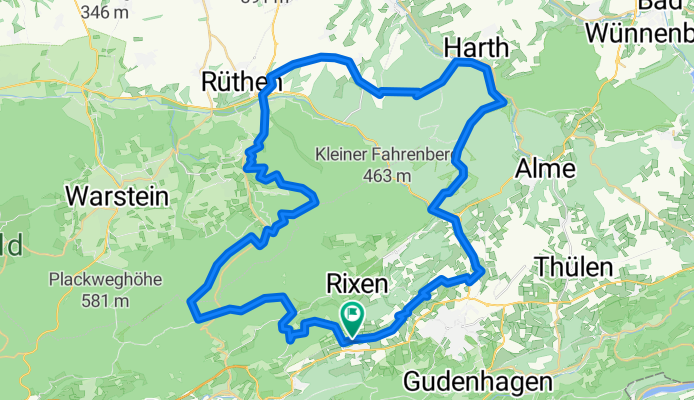Altenbüren - Ringelstein - Rüthen - Esshoff