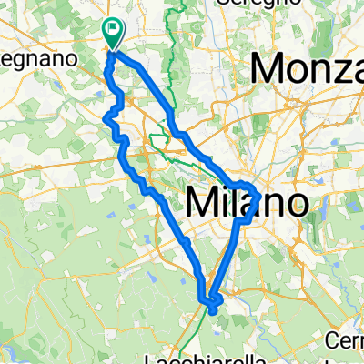 Percorso da Via Giosuè Ceriani, Origgio