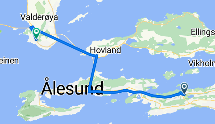 Lerstadvegen, Ålesund to Karenhaugen, Valderøy