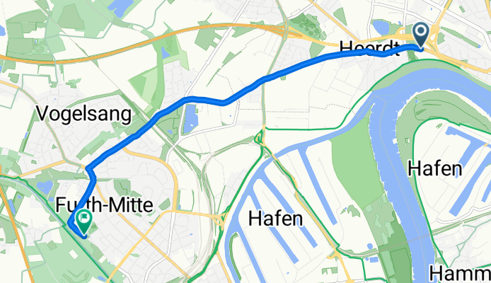 Pariser Straße, Düsseldorf nach Broichstraße, Neuss