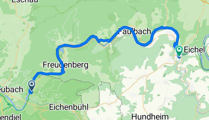 Bainweg nach Untere Leberklinge