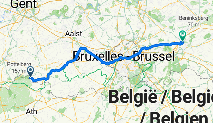 Pevenage naar Hulsbergweg