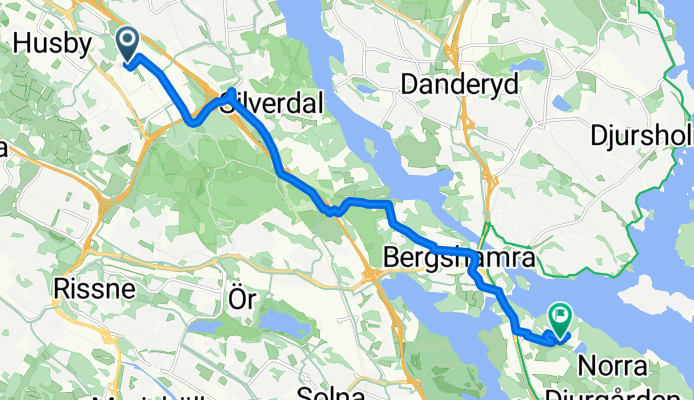 Borgarfjordsgatan, Kista to Forskarbacken, Stockholm