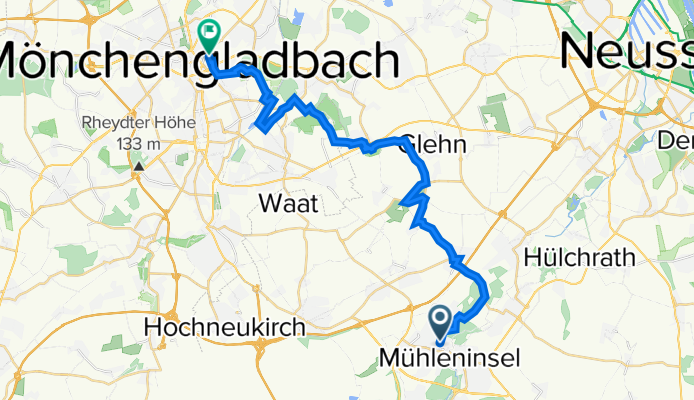 Grevenbroich - Schloss Dyck - Schloss Rheydt - Mönchengladbach