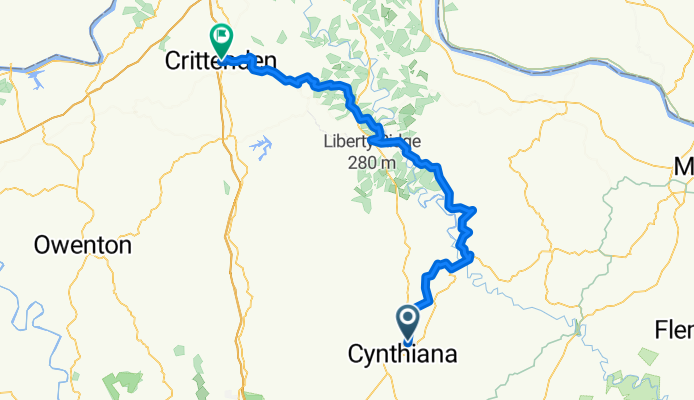 Cynthiana to Crittenden