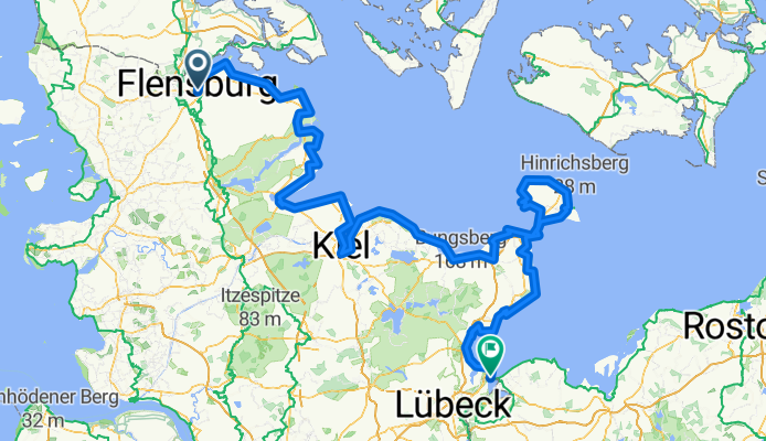 D2-Radweg Flencburg-Lübeck