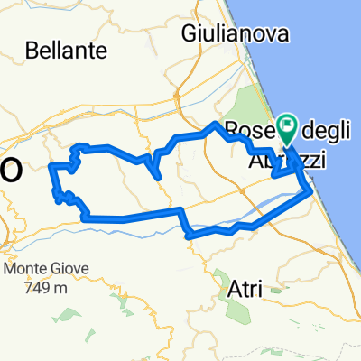 Percorso n 4 Roseto degli Abruzzi - Notaresco - Castellalto - Canzano - Roseto degli Abruzzi