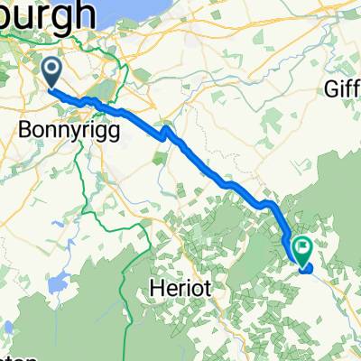 Dropped at Gilmerton Roundabout- just quick route home day 13 GTB