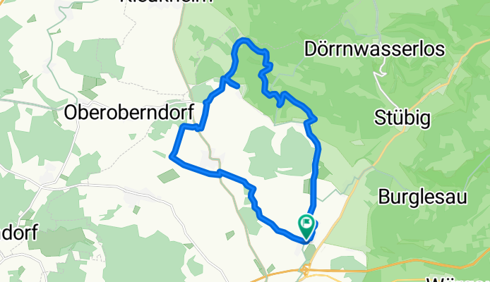 Vom Schloss Burgellern zur Hohen Metze und zurück