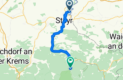 Route in der Bikemap App öffnen