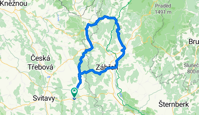 Zabreh-Sumperk-Hanusovocie-Zlaty Potok