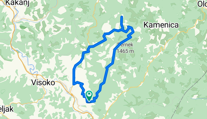 Misoča - Okruglica - Karići - Dabravine - Breza - Mrakovo - Misoča