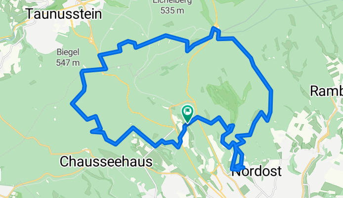 von der bierwasserquelle über den neroberg in den taunus und zurück